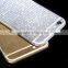 Full body stripe texture glitter sparkling bling bling sticker for iphone 6, factory price for iphone 6 sticker skin