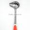 Novel design TPR handle FDA LFGB Grade stainless steel gravy sauce ladle