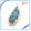 Sell hot Natural stone pendant jewelry agate druzy pendant natural gemstone pendant