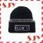 Unisex Teenagers Embroidery Beanies Skullies Knitted Hats