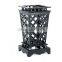 outdoor garden use patio aluminum large dustbin hanging household cleaning tool square long stainless steel dustbin