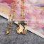 Champagne !Charming ! Fashion design ! latest gold chain big stone bear necklace