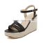 Sexy singback ladies wedge sandals ankle strap peep toe woman wedge heel sandals,wedge heels,wedge heel shoes PH3781
