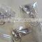 Transparent swirl hook with acrylic beading chandelier drop for garland prism decoration