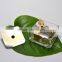 Edelweiss See-Through Wind Up Music Box Gold Plated Retro Music Box