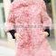 2015 real knitted dyed color lamb fur coat for women