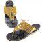 High quality good selling new design summer slipper with pretty stone for woman