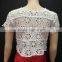 Women's Short-sleeved Lace Shirt Good Quality Summer Lace Tops