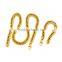 316l stainless steel jewelry 18k gold plated mens chain jewelry set In stock wholesale chain jewelry set