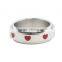 Wholesale Enamel Heart 3161 Stainless Steel Spinner Rings for Young Girl