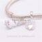 Two Heart Wholesale Birthstone Charms European Charm Bracelet Necklace 100% Real 925 Sterling Silver S168 Best Gifts For You Or