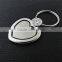 Custom Metal Fancy Heart Shape Spinning Cute Keyring for Lovely Girls