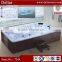 bathroom vertical bathtub, acrylic solid wood surface bathtub , free massage video