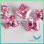 wholesale Synthetic CZ Stone Suqare Cut Corner Pink Cubic Zirconia Gems