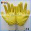 BSSAFETY yellow nitrile 3/4 dipped oil resistant waterproof work glove