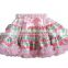 Wholesale chevron satin and chiffon tutu skirt fluffy dancewear for baby girl