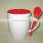 ceramic cup with spoon