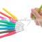 9pc Crochet Hook Set - Aluminum Hooks with Color Coded, Non-Slip Handles