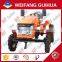 15 hp Orange color diesel engine electric farm mini tractor