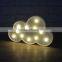 Promotion gift White Cloud 11LED home room wall decoration hanger kids children baby night light
