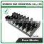 FS-018B 35mm Din Rail Mounted 600V 10A 8 Pole Midget Fuse Base