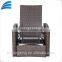 Patio outdoor indoor handwoven brown adjustable lounge chair