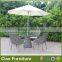 balcony outdoor wicker coffee furniture rattan table and chairs