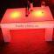 wireless battery remote bar LED Shining Double Table/ nice interactive multi touch table