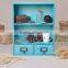 Two drawer wall wooden boxes