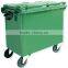 HDPE Hot outdoor plastic dustbin from 5L to 1100L with wheels