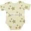 Organic latest design Soft and comfortable baby body suits and Organic Cotton printed short sleeve Baby body suits