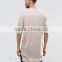 2016 Popular men extreme longline crewneck blank t-shirt custom