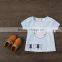 2017 Summer Kids T-shirt O Neckline Cheap Baby Girls Printed Short Sleeve Shirt