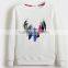 China oem cheaper customized TC65/35fleece 300grm printed crewneck sweatshirt with good quality