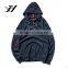 Wholesale men fleece hoodie Custom sweatshirt sleeve zip hoodie