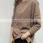2016 new fashion long sleeve casual women t-shirt with pocket wholesale