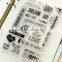 transparent carton clear stamp custom rubber stamp for kids