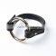 Charm Alloy Locket Bracelet Silvery Circle Loop Leather Bracelet Bangle