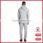 Slim fitness cheap casual tracksuits for men plain 100 cotton high collar hoodie and jersey pants