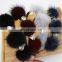 Hugely popular girl fur balls headband lovely hand made real fur headband