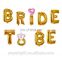 Bridal Shower, Bachelorette Party, Wedding Decorations BRIDE TO BE Gold Foil Letter 16" Balloons