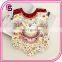 Wholesale price bandana bib cute flower shape cotton soft bandana bib