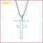 Personalized Men's Polished Simple Cross Stainless Steel Cross Pendant