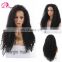 Grade 8a Kinky Curl Natural Color For Black Woman Glueless Virgin brazilian Human Hair Lace Frontal Wig