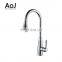 Kitchen faucet hot and cold water faucet blass washing kitchen rotatable sink faucet black