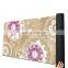 High quality eco friendly custom print rectangle suede natural rubber yoga mat