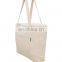 Heavy Duty Cotton Canvas Tote Bag Women's for Grocery, Shopping, Book Bag, Large bag with Outer Pocket and ZIPPER Closure
