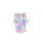Winter new Pet dog little monsters fur apparel rainbow plush coat small puppy Overcoat