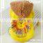 Pet dog Simba Lion King puppy yellow Hoodie woolen cloth Clothes tassel