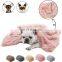Cat Dog Faux Fur Pet Blanket Sleep Mat Reversible Double Layer Washable Pet Blanket Winter